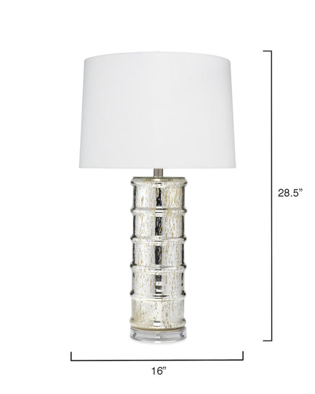 Jamie Young Irene Glass Table Lamp, Silver