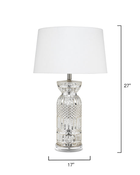 Jamie Young Isla Glass Table Lamp, Silver
