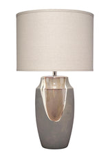 Jamie Young Landslide Ceramic Table Lamp with Linen Shade