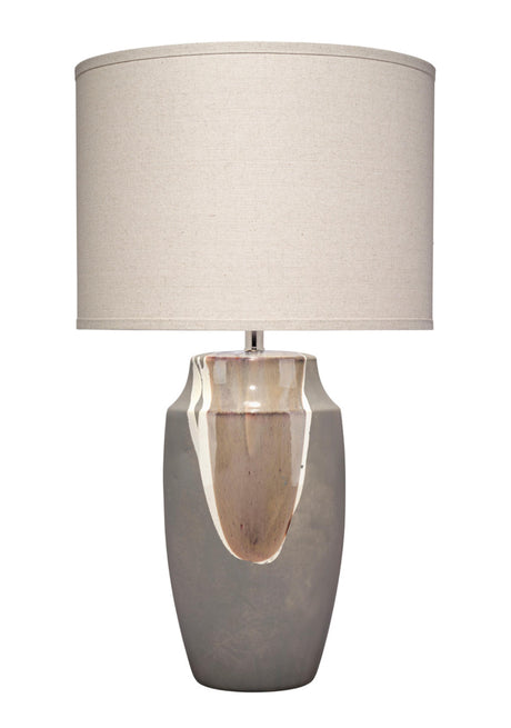 Jamie Young Landslide Ceramic Table Lamp with Linen Shade