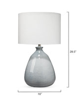 Jamie Young Levi Ceramic Table Lamp with Linen Shade