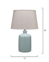 Jamie Young Milk Jug Glass Table Lamp, Blue