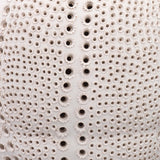 Jamie Young Lunar Polyresin Table Lamp with Linen Shade, White
