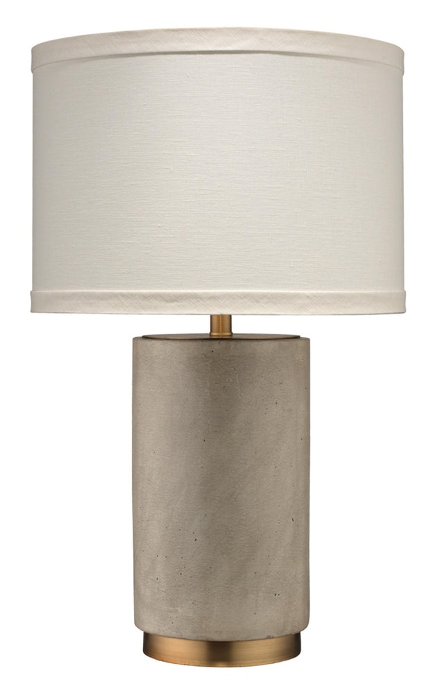Jamie Young Mortar Cement Table Lamp with Linen Shade