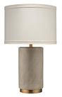 Jamie Young Mortar Cement Table Lamp with Linen Shade