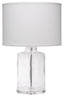 Jamie Young Napa Glass Table Lamp with Linen Shade