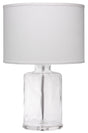 Jamie Young Napa Glass Table Lamp with Linen Shade