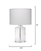 Jamie Young Napa Glass Table Lamp with Linen Shade