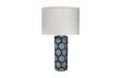 Jamie Young Neva Ceramic Table Lamp with Linen Shade