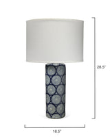 Jamie Young Neva Ceramic Table Lamp with Linen Shade