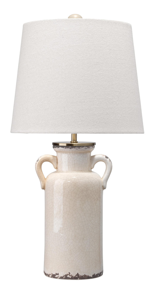 Jamie Young Piper Ceramic Table Lamp, Cream