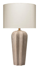 Jamie Young Regal Cement Table Lamp with Linen Shade