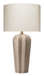 Jamie Young Regal Cement Table Lamp with Linen Shade