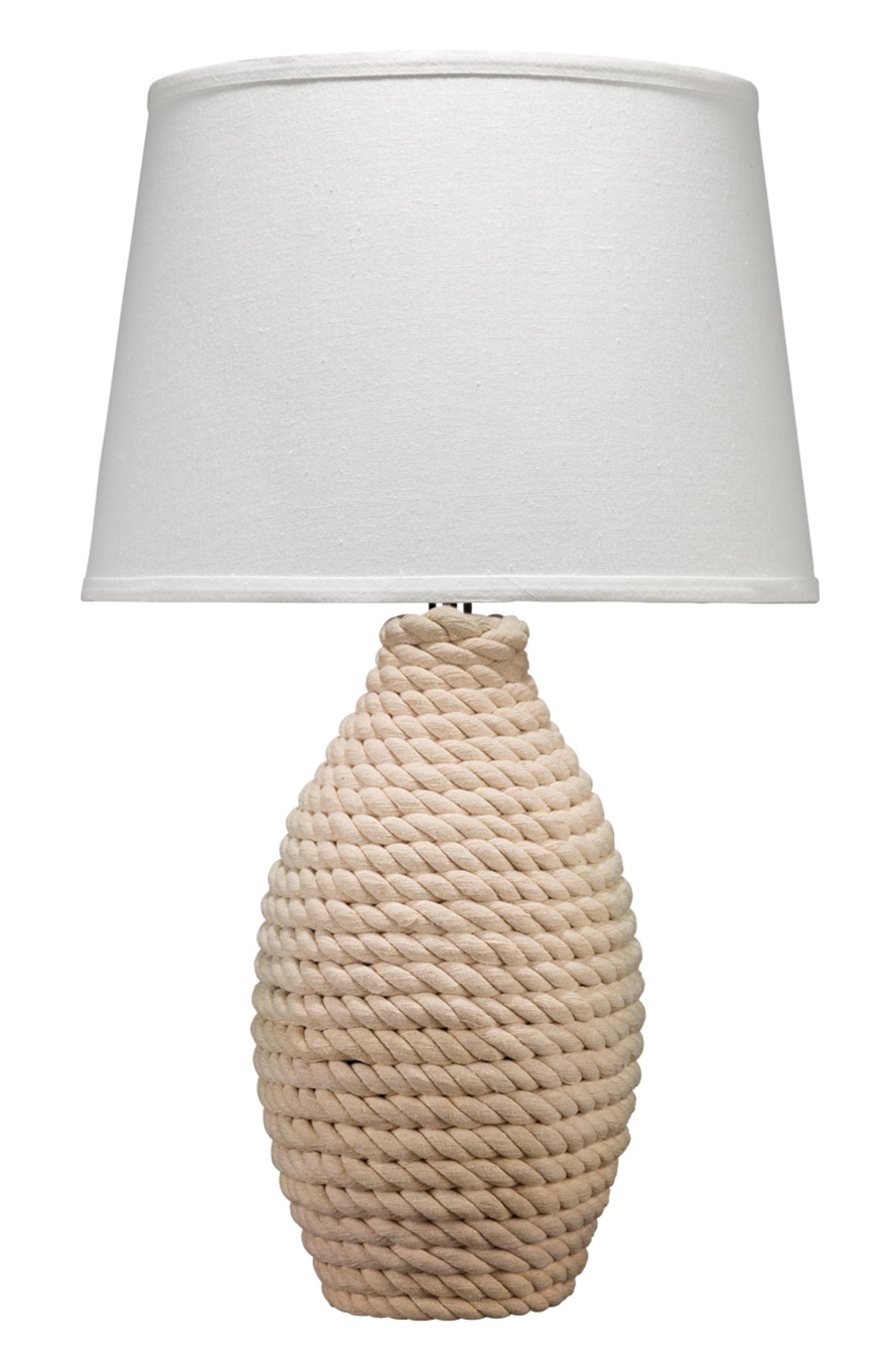 Jamie Young Rope Table Lamp, Off White