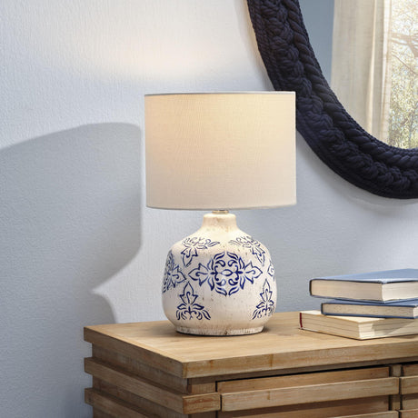 Jamie Young Ruby Ceramic Table Lamp, Blue