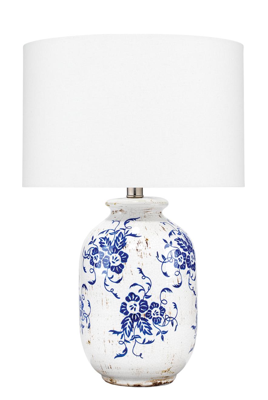 Jamie Young Ruth Ceramic Table Lamp, Blue