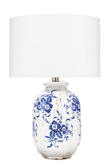Jamie Young Ruth Ceramic Table Lamp, Blue