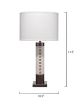 Jamie Young Sheridan Ox Hide Table Lamp with Linen Shade