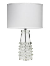 Jamie Young Tall Ribbon Blown-Glass Table Lamp with Linen Shade