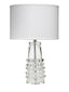 Jamie Young Tall Ribbon Blown-Glass Table Lamp with Linen Shade