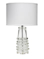 Jamie Young Tall Ribbon Blown-Glass Table Lamp with Linen Shade