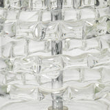 Jamie Young Tall Ribbon Blown-Glass Table Lamp with Linen Shade