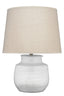 Jamie Young Trace Ceramic Table Lamp with Linen Shade