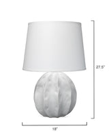Jamie Young Urchin Ceramic Table Lamp with Linen Shade