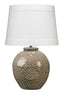 Jamie Young Vagabond Ceramic Table Lamp with Linen Shade