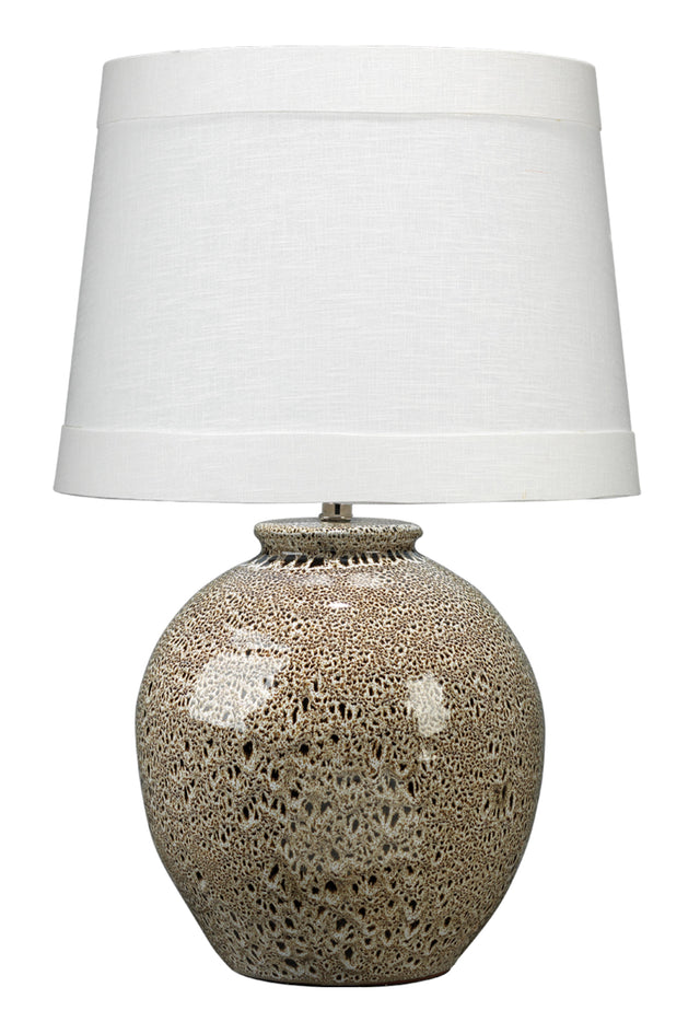Jamie Young Vagabond Ceramic Table Lamp with Linen Shade