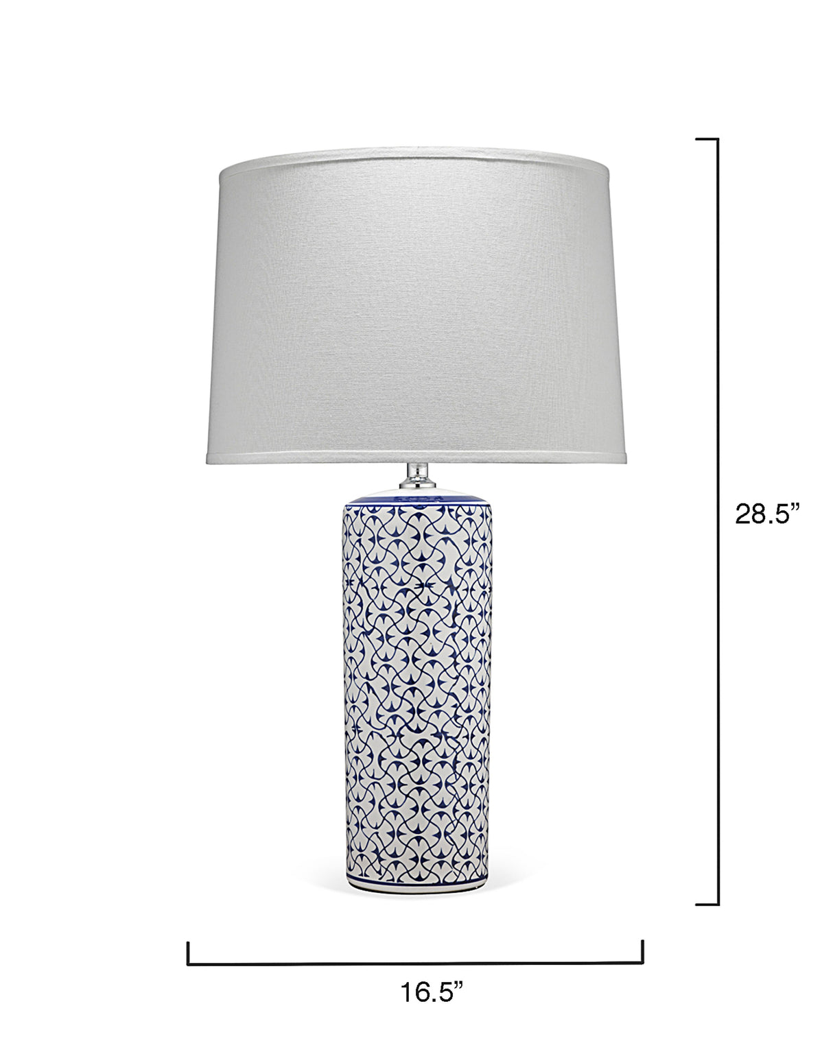 Jamie Young Vivian Ceramic Table Lamp, Blue