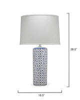 Jamie Young Vivian Ceramic Table Lamp, Blue