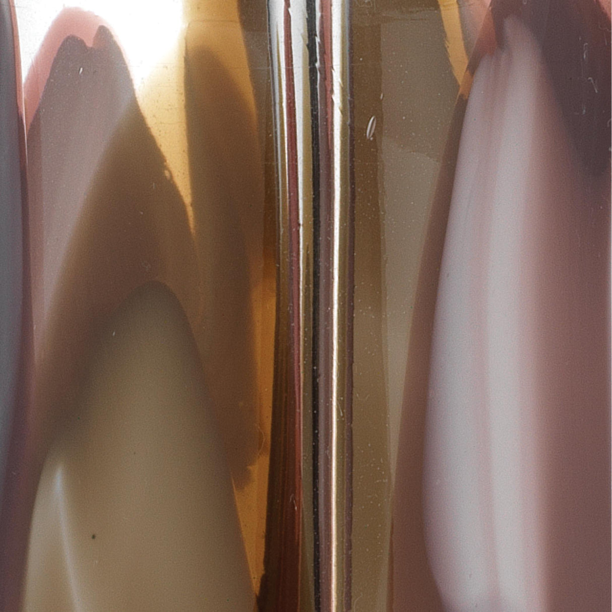 Jamie Young Watercolor Glass Table Lamp with Linen Shade