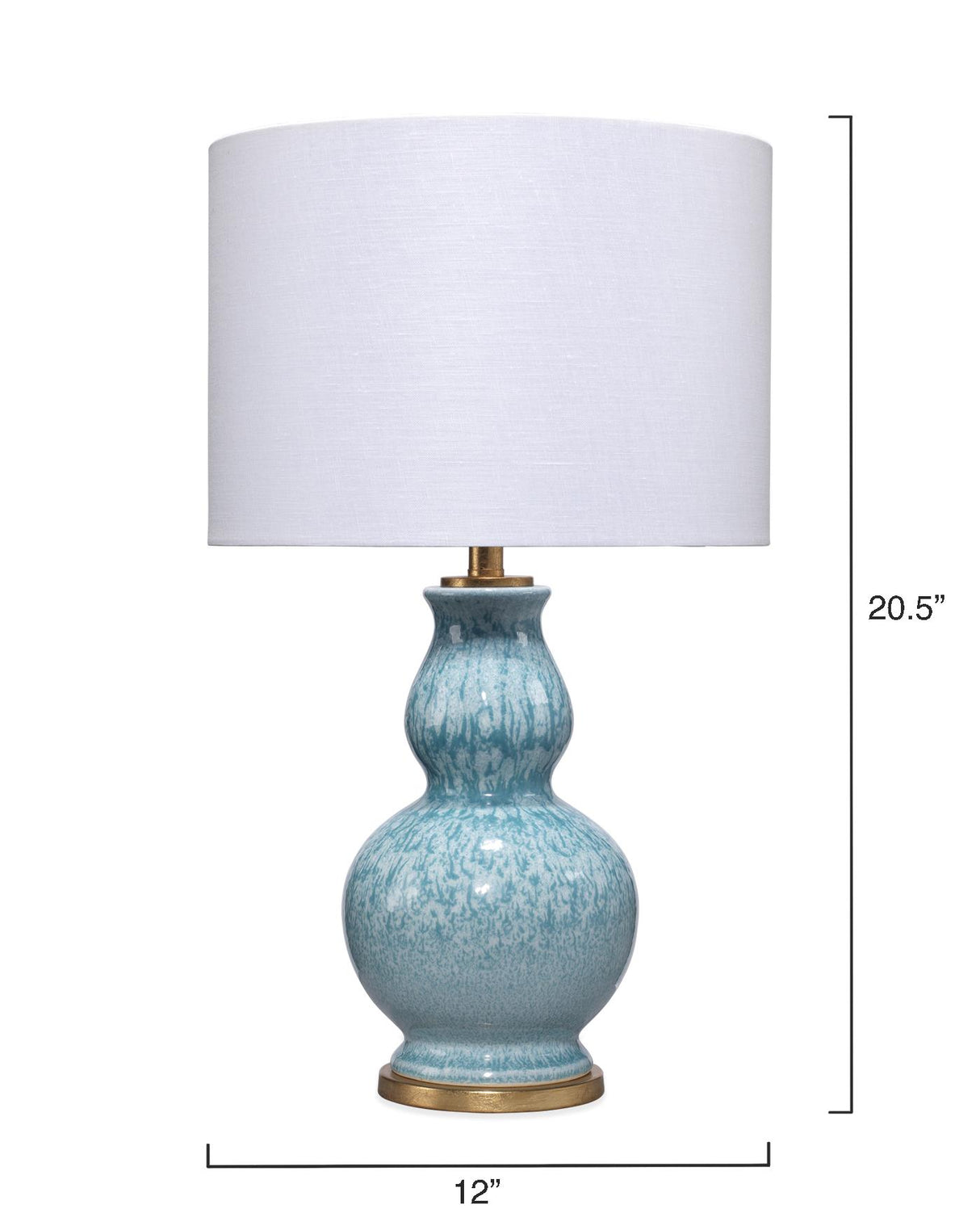 Jamie Young Whitney Ceramic Table Lamp, Blue