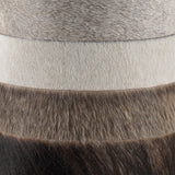 Jamie Young Winslow Hide Table Lamp with Linen Shade, Grey and White