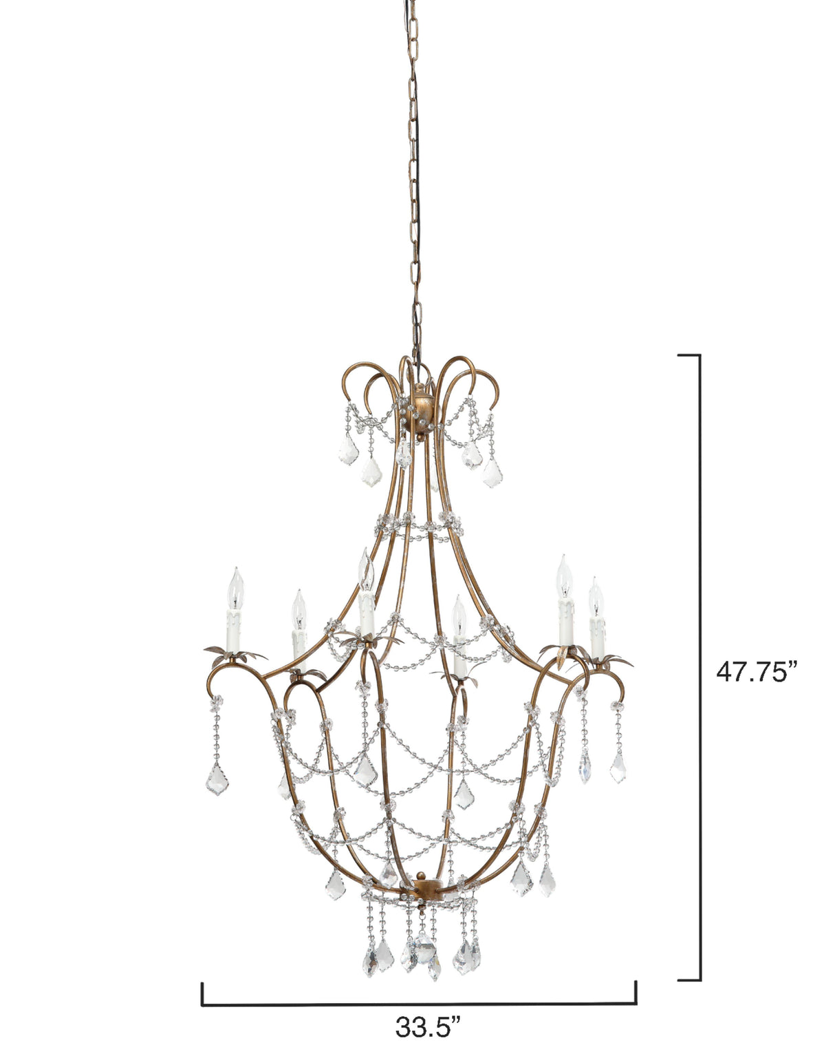 Jamie Young Scarlett Crystal Chandelier