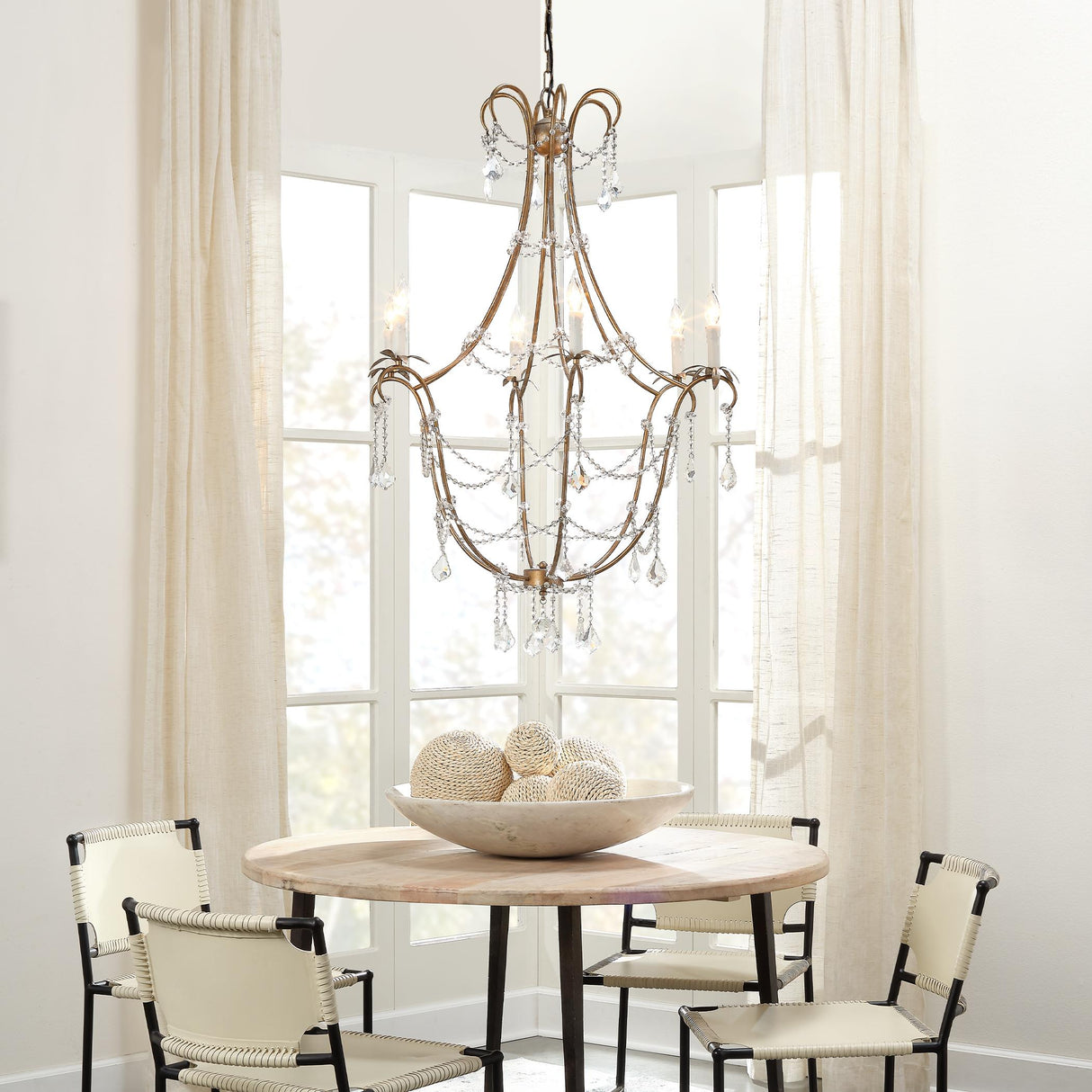 Jamie Young Scarlett Crystal Chandelier