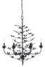 Jamie Young Blooming Iron 6-Light Chandelier, Black