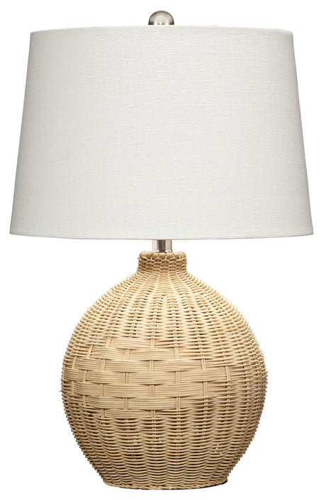 Jamie Young Cape Rattan Table Lamp, Natural
