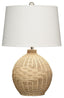 Jamie Young Cape Rattan Table Lamp, Natural