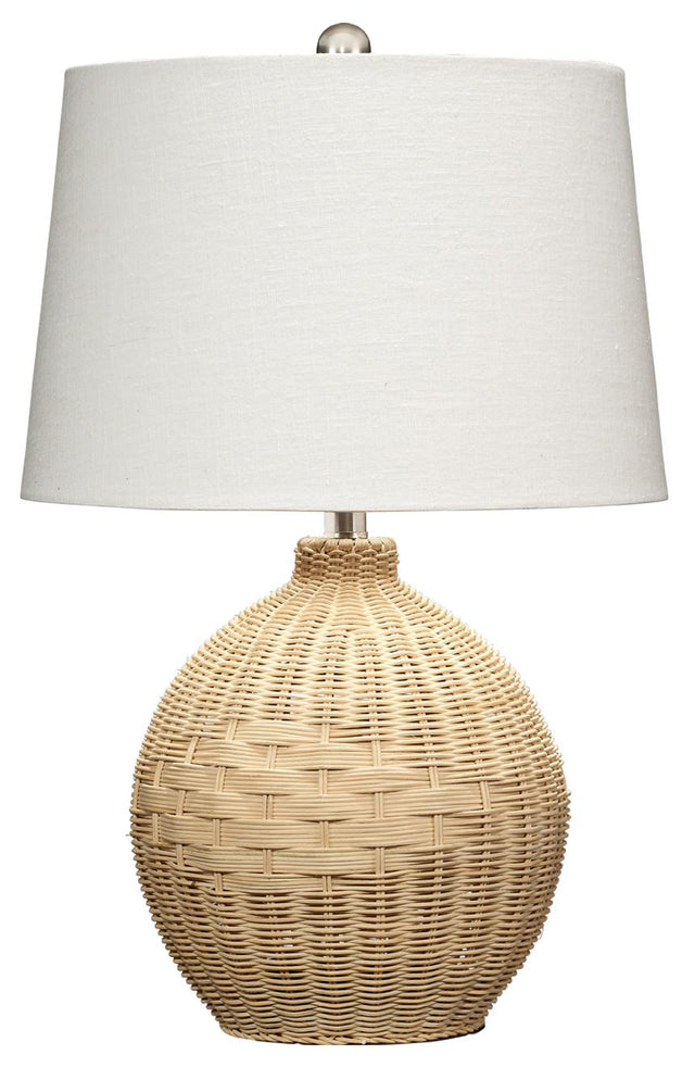 Jamie Young Cape Rattan Table Lamp, Natural