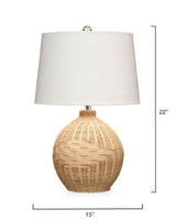 Jamie Young Cape Rattan Table Lamp, Natural