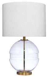 Jamie Young Satellite Glass Table Lamp, Antique Brass