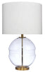 Jamie Young Satellite Glass Table Lamp, Antique Brass