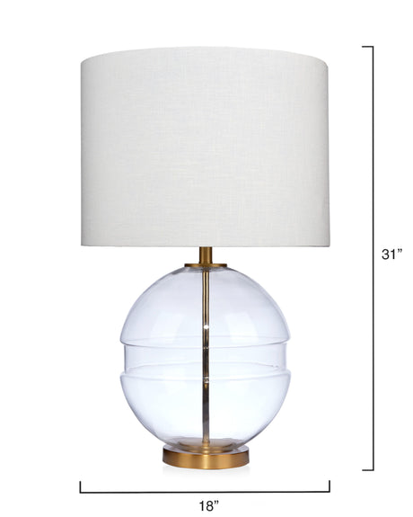 Jamie Young Satellite Glass Table Lamp, Antique Brass