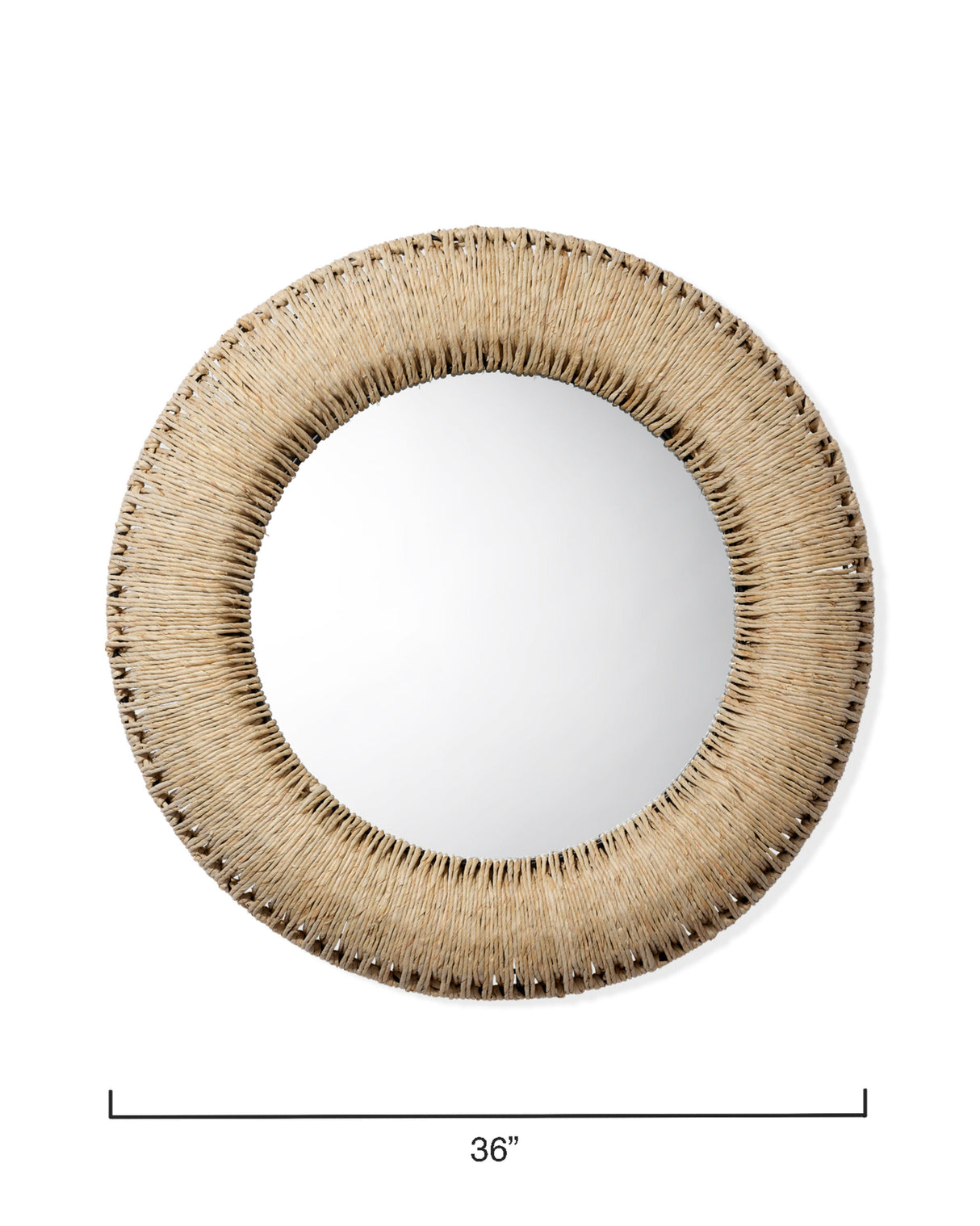 Jamie Young Hollis Round Rope Wall Mirror
