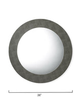 Jamie Young Chester Shagreen Round Mirror, Grey