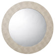 Jamie Young Chester Shagreen Round Mirror, Ivory