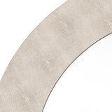 Jamie Young Chester Shagreen Round Mirror, Ivory