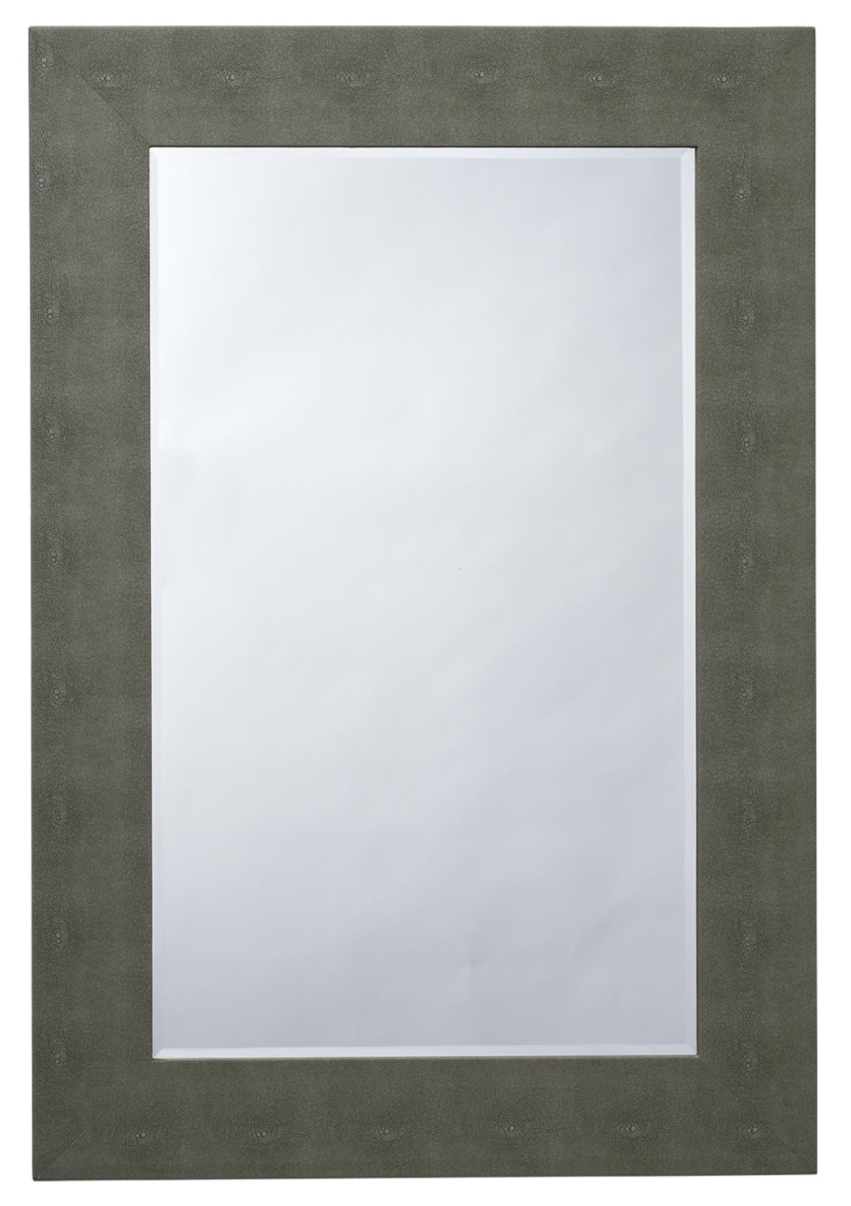 Jamie Young Structure Shagreen Rectangle Mirror, Grey